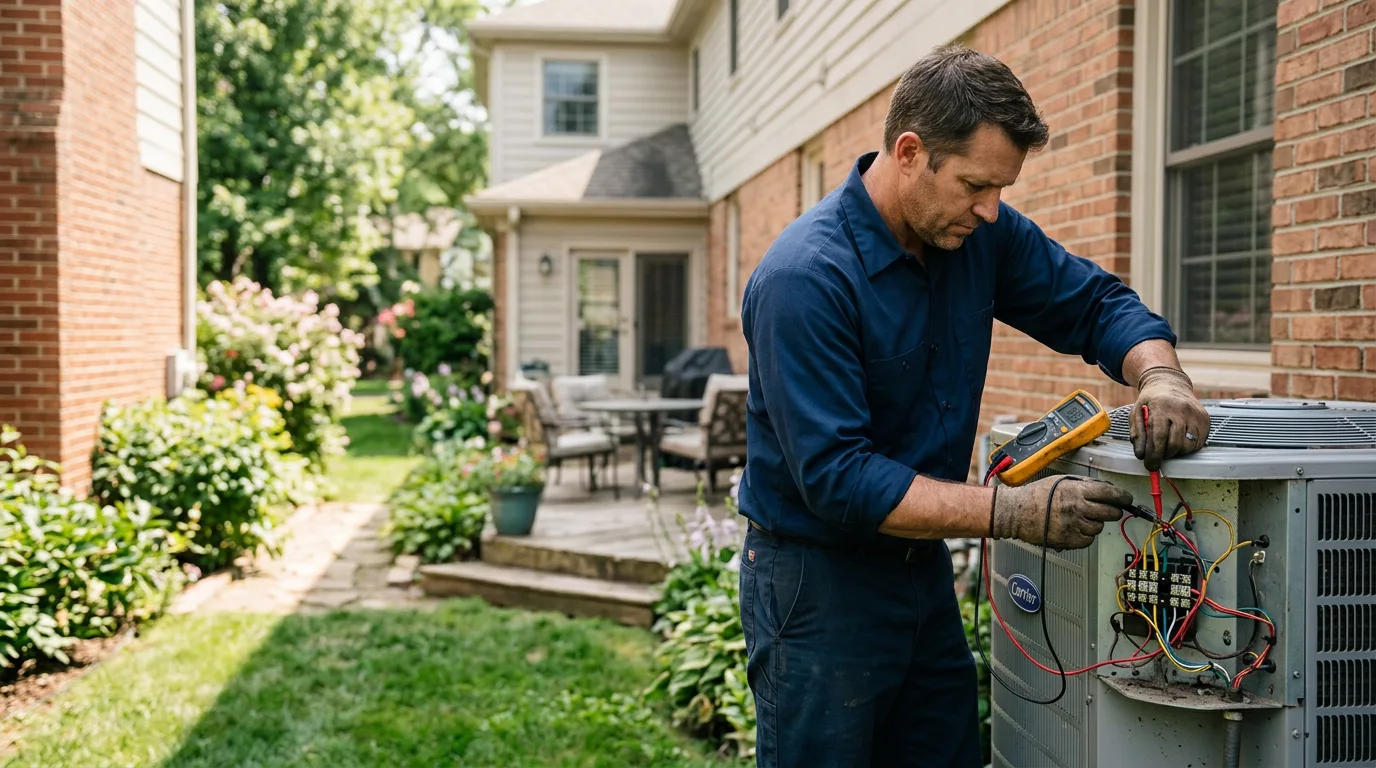 HVAC technician working near Comfrey, MN
